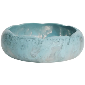 Tazón de Resina Hecho a Mano de Lujo con Remolinos Azules Inspirados en el Océano, Tazón Decorativo para Servir Frutas, para Mesa de Comedor y Espacios de Hostelería - Product Image 6