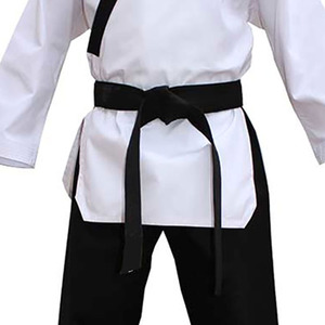 Uniforme de Karate de Moda, 100% Algodón, Top Blanco en Oferta, Pantalones Negros Transpirables, Ropa de Artes Marciales, Corte Regular, Traje de Una Pieza para Niños - Product Image 5
