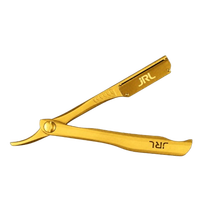 Rasoir droit JRL Gold, outil de rasage de haute qualité, logo personnalisé, emballage couleur