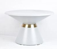Luxuriöser Eisen-Art-Deco Umweltfreundlicher Runder Wasserfester Beistelltisch - Wohndekor für Wohnzimmer Schlafzimmer Eingang Flur