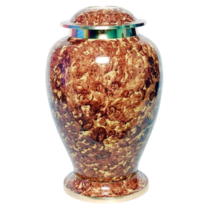 Urnas de cremación de latón de alta calidad con forma de lágrima y urnas funerarias de metal con acabado en níquel para cenizas humanas - Product Image 4