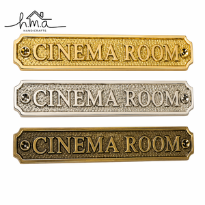 Placa de Latón Vintage para Puerta de Baño, Letrero Decorativo en Relieve para Inodoro, Placa con Nombre para Puerta de Baño para el Hogar - Product Image 4