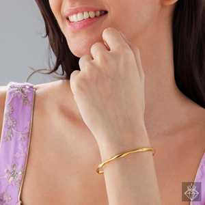 PRAO Bracelet jonc mode minimaliste à breloques - Product Image 3