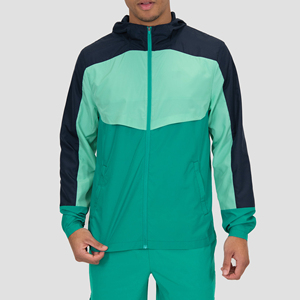Custom Mesh Lining Zip-Up <b>Maternity</b> Streetwear Hoodie and Short Sportswear 2-Piece Windbreaker Shorts <b>Jacket</b> Tracksuit for Men - Product Image 4
