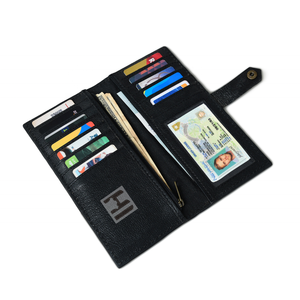 Cartera de Cuero Vacuno Estilo Western para Mujer, con Solapa Abierta, Cierre Magnético, Protección RFID, Tarjetero - Product Image 5