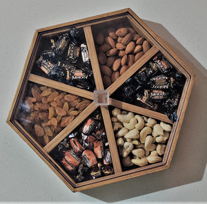 Unique Handmade Modern Sustainable Wooden Dry Fruit Box Perfect for Home <b>Table</b> Decor Wedding Party Gifted Use - Product Image 5