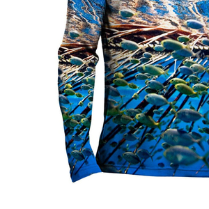 เสื้อตกปลาแขนยาวสำหรับผู้ชาย แห้งเร็ว ป้องกันรังสียูวี 50+ สำหรับกิจกรรมตกปลาและกิจกรรมกลางแจ้ง - Product Image 5