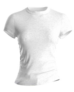 <b>White</b> Crew Neck Regular Fit Washed Knitted T-Shirt Short Sleeve Letter Pattern Front Breathable <b>Tee</b> for Summer Casual Daily Wear - Product Image 2