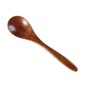 Ensemble d'ustensiles de cuisine écologiques en bois d'acacia foncé avec logo personnalisé, design classique, spatules, cuillères et accessoires. Commande - Product Image 1