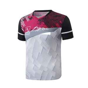 Nuevo Diseño, Secado Rápido, Transpirable, 100% Poliéster, Camiseta Deportiva de Manga Corta para Hombre, Uniforme de Tenis, Venta al Por Mayor, Personalizado, OEM - Product Image 2