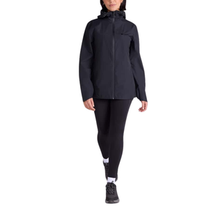 Chaqueta cortavientos con cremallera para mujer, con capucha y diseño de bolsillos laterales - Product Image 1