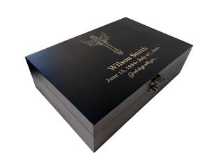 Caja de Madera Estampada Estilo Antiguo, Caja de Joyería Vintage, Caja de Almacenamiento de Madera Estampada para Decoración Rústica, Venta al por Mayor - Product Image 3