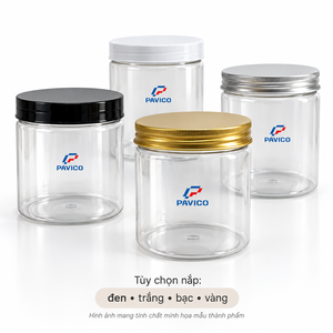 Frasco de Plástico PET Transparente de 750 ml con Boca Ancha y Tapa de Rosca para Envasado de Alimentos Secos y Frutos Secos, Fabricante en Vietnam - Product Image 2