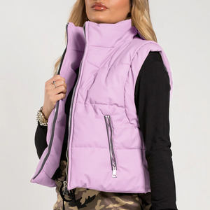 Veste courte matelassée pour femme, doublée en sherpa, respirante, intérieur en polaire extra chaud, manteau d'hiver - Product Image 1