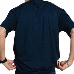 Camiseta de Manga Corta para Hombre, Diseño Nuevo, 100% Algodón, Antiarrugas, Tejido de Punto, Logotipo Personalizado, Color Sólido, Alta Calidad, Estilo Casual - Product Image 2