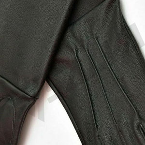 Gants en cuir professionnels pour hommes à écran tactile – Doublure en soie longue jusqu'au coude, design élégant et ajusté pour l'hiver, prix attractif - Product Image 3