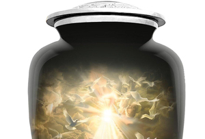 Urnes funéraires décoratives en laiton pour cendres d'adultes, urnes faites à la main pour hommes et femmes, urnes funéraires - Product Image 3