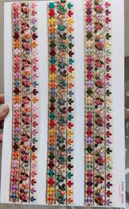 Tissu de dentelle brodée traditionnelle pour robe, garniture en dentelle brodée, fournisseur de textiles pour la décoration de vêtements - Product Image 6