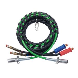 Nuovo Kit Tubi Aria per Camion da 12FT con 3 Tubi Aria da 3 1/2 Pollici, Cavo di Alimentazione ABS, Cavo Elettrico a 7 Vie per Rimorchio e Trattore - Product Image 3