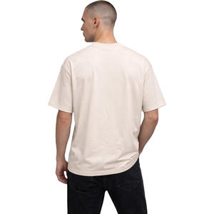 Camiseta Extra Grande para Hombre, 240GSM, 100% Algodón, Diseño Abstracto con Apliques, Estilo Hip Hop, Fabricante OEM Personalizado - Product Image 3