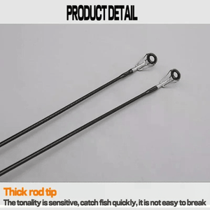 Canna da Pesca in Fibra di Carbonio Ultra Leggera da 6 Piedi per Pesca a Fondo e a Galleggiante, Durezza Media - Product Image 2