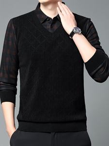 Pull en tricot d'hiver en gros, tissu doux de qualité supérieure, pull chaud à manches longues, décontracté, élégant et confortable pour le bureau - Product Image 4