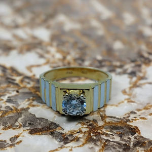 Elegant 22K Gold Diamond <b>Ring</b> with Classic Wide Band Design Stylish Designer Finger <b>Ring</b> <b>for</b> <b>Men</b> Luxury Jewellery <b>for</b> Daily Wear - Product Image 5