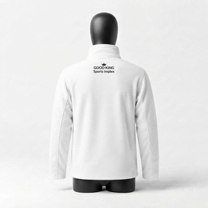 Veste polaire à capuche pour homme avec logo personnalisé, veste polaire décontractée pour l'hiver et les activités de plein air, fabricant en gros - Product Image 3