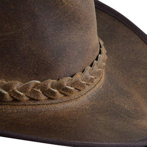 New Style Low Moq Cowboy Leather <b>Hats</b> Best Selling Custom Color Best Sale Product Cowboy Leather <b>Hats</b> - Product Image 3