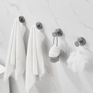 2 Pack <b>Rustic</b> Base Wall Hanging Coat Hook Screws Gun Grey Towel Hook for Entry Shoe Cabinet <b>Wardrobe</b> Bathroom Bedroom Furnishing - Product Image 5