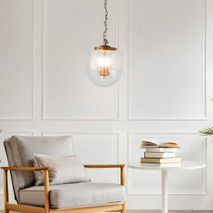 Lampada a Sospensione in Vetro Grezzo e Trasparente For Delphi, Elegante Lampadario o Luce Pendente - Product Image 1