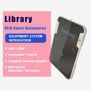 Station de travail RFID pour bibliothèque intelligente, lecteur-graveur-<span class=keywords><strong>scanner</strong></span> UHF RFID pour la gestion des livres - Product Image 1
