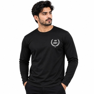 Camiseta cómoda de manga larga para hombre con material duradero y costuras resistentes, con un diseño limpio y un acabado suave. - Product Image 1