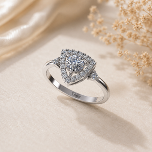 Anillo de Diamantes de Corte Redondo Cultivados en Laboratorio de Primera Calidad, Plata 925, Oro de 9kt, 14kt, 18kt, Anillos de Diamantes para Mujer, Anillo de Compromiso - Product Image 1
