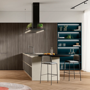 ตู้ครัว JY Project แบบสั่งทำพิเศษ สไตล์ยุโรปหรูหราทันสมัย วัสดุ MDF เป็นมิตรกับสิ่งแวดล้อม ทนทาน ติดตั้งง่าย ทำความสะอาดง่าย สำหรับประเทศเวียดนาม - Product Image 3
