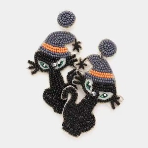 CRYSTAL CRAFT <b>Birds</b> Vibrant Artistic Classic Charm Glass Beaded Embroidered Handmade Long Dangle Earrings Women Daily Fashion - Product Image 3