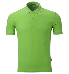 Polo de color liso para hombre – Corte ajustado, mezcla de algodón transpirable, estilo clásico de manga corta, informal y de negocios - Product Image 5