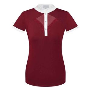 Camiseta de equitación de manga corta con el último diseño de 2026, capa base elástica y ecológica OEM para mujer, capa base para montar a caballo - Product Image 2