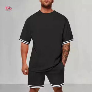 High Demand Shirt Shorts Set <b>Hip</b> Hop Unisex Oversized Design Vintage Best Quality t Shirt and Shorts Set <b>for</b> Men - Product Image 3