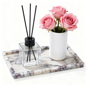 Plateau de vanité en marbre Calacatta naturel de luxe avec veines violettes pour comptoir de salle de bain et commode - Product Image 4