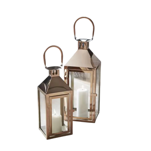 <b>Brass</b> <b>Lantern</b> With Glass Panels Durable Home Decoration Candle Holder Centerpiece Modern Design Wedding Decor <b>Lantern</b> - Product Image 5