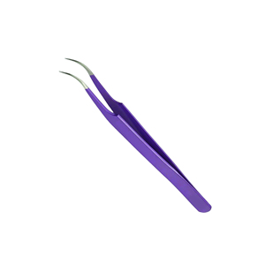 Latest German Stainless Steel Eyelash Extension Tweezers Non-Slip Glitter Volume Lash Tweezers with New Colors <b>Pointed</b> Fiber Tip - Product Image 4