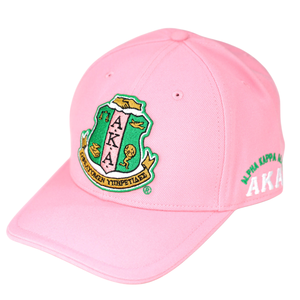 Gorra Rosa con Logotipo AKA Crest, Gorra de Béisbol de Primera Calidad, Correa Ajustable, Estilo Casual, para Mujer, Suave y Cómoda - Product Image 1