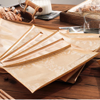 Sac à sandwich en papier kraft thermoscellable avec fenêtre transparente, résistant à la graisse, compatible micro-ondes, pour l'emballage alimentaire