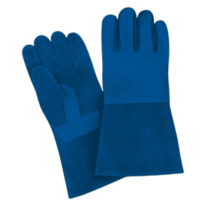Gants de soudage robustes en cuir pleine fleur et croûte de cuir, protection durable des mains avec caractéristiques ignifuges et anti-coupures - Product Image 6