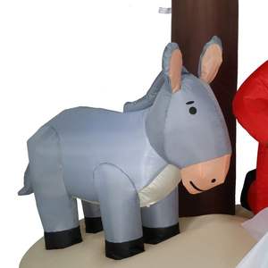 6ft <b>Inflatable</b> Nativity Garden Jesus <b>Decoration</b> with 8 Lamp Beads <b>Outdoor</b> <b>Holiday</b> <b>Yard</b> <b>Decorations</b> - Product Image 2