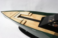 WALLY POWER 118 Modèle de bateau rapide en bois peint, personnalisable, de qualité supérieure, fabriqué à la main, avec taille sur mesure