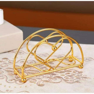 Elegante Servilletero Metálico con Acabado Dorado, Ideal para Cafeterías, Hoteles, Cocinas y Decoración de Comedores, para Exportación a Granel - Product Image 4