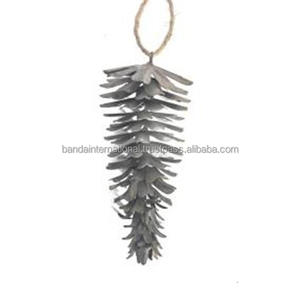 <b>Iron</b> Hanging Decorative Item With Silver Finished For Home Decoration And Other Christmas Decoration - Product Image 2
