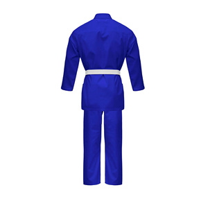 Uniforme de Judo Azul para Hombre, 100% Algodón, Transpirable, Corte Regular, Ropa de Artes Marciales para Adultos - Product Image 3